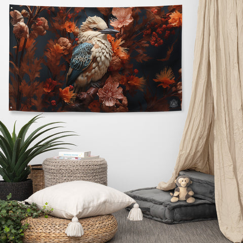 Kookaburra Spirit Animal Flag Wall Art