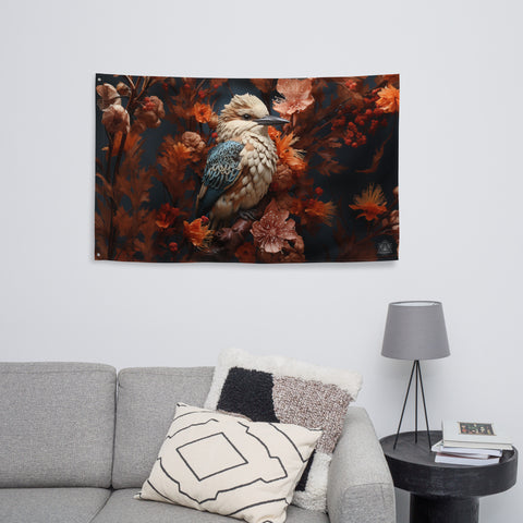 Kookaburra Spirit Animal Flag Wall Art