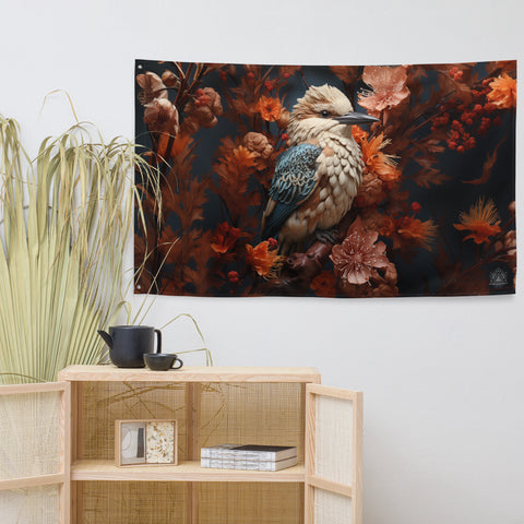 Kookaburra Spirit Animal Flag Wall Art