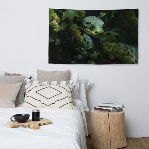Snake Spirit Animal Flag Wall Art