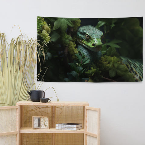 Snake Spirit Animal Flag Wall Art