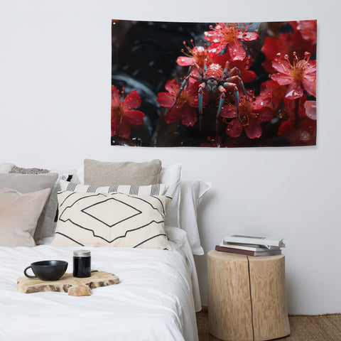 Spider Spirit Animal Flag Wall Art