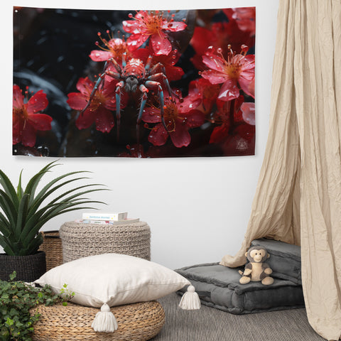 Spider Spirit Animal Flag Wall Art