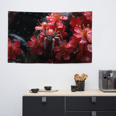 Spider Spirit Animal Flag Wall Art