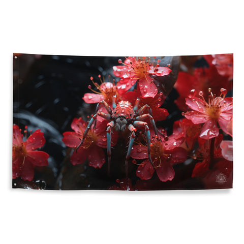 Spider Spirit Animal Flag Wall Art