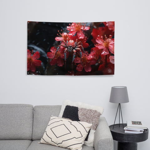 Spider Spirit Animal Flag Wall Art