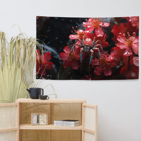 Spider Spirit Animal Flag Wall Art