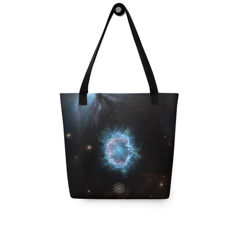Blue Snowball Nebula Dreams Tote bag