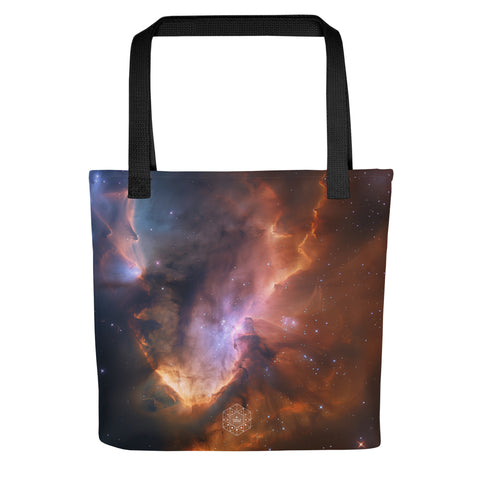 Flame Nebula Dreams Tote bag