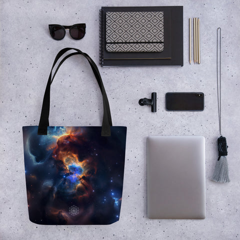 Pacman Nebula Dreams Tote bag