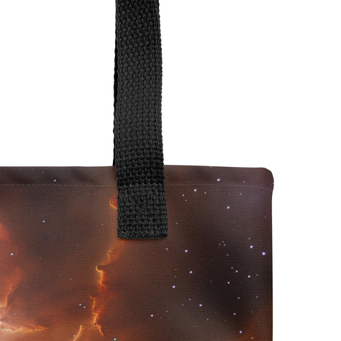 Flame Nebula Dreams Tote bag