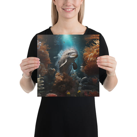 Dolphin Spirit Animal Canvas