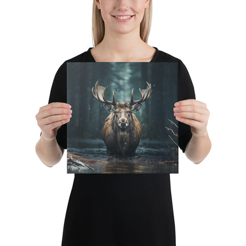 Moose Spirit Animal Canvas