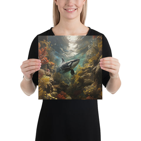 Orca Whale Spirit Animal Canvas