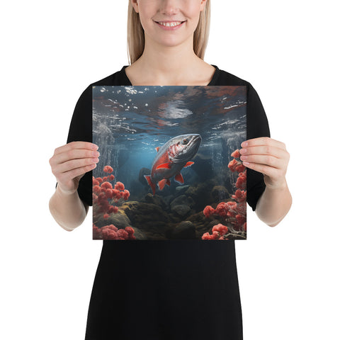 Salmon Spirit Animal Canvas