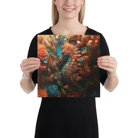 Seahorse Spirit Animal Canvas