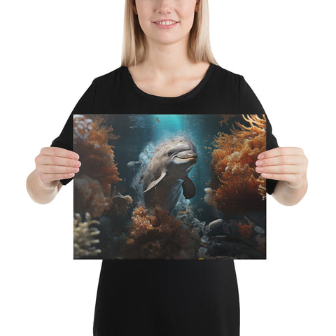 Dolphin Spirit Animal Canvas