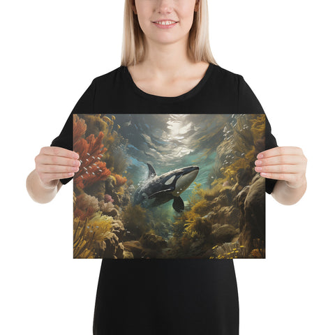 Orca Whale Spirit Animal Canvas