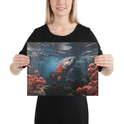 Salmon Spirit Animal Canvas