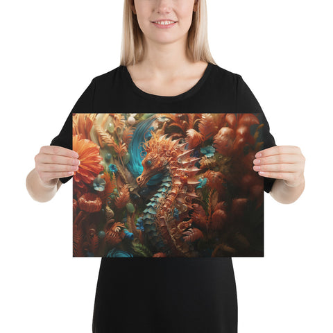 Seahorse Spirit Animal Canvas
