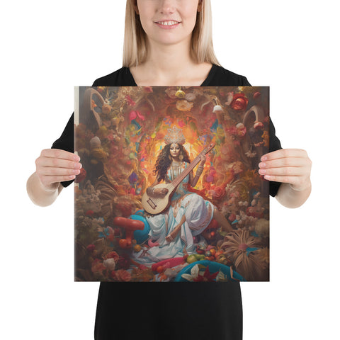 Saraswati Goddess Canvas