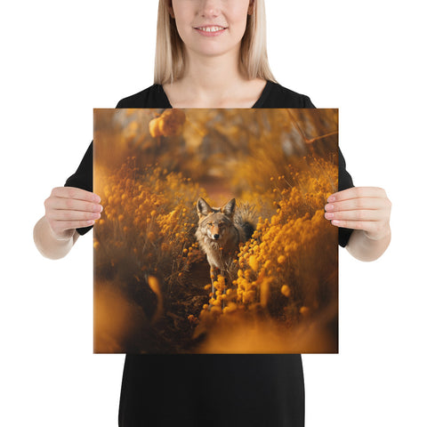 Coyote Spirit Animal Canvas