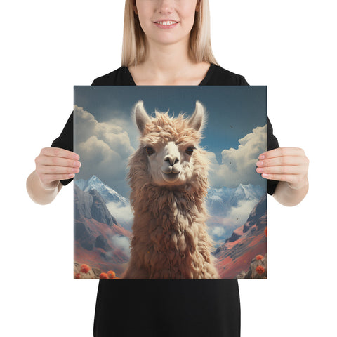 Llama Spirit Animal Canvas