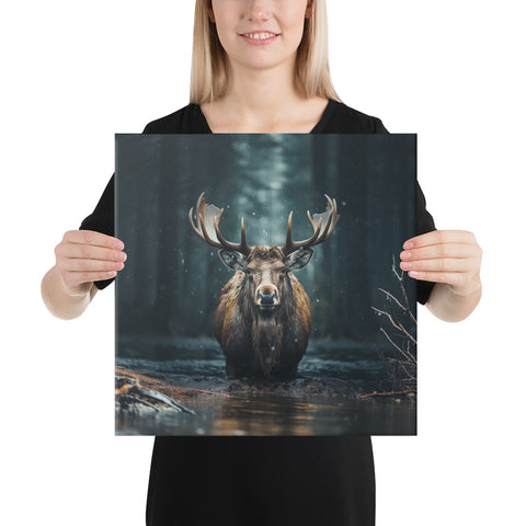 Moose Spirit Animal Canvas