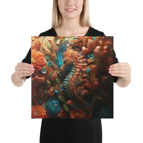 Seahorse Spirit Animal Canvas