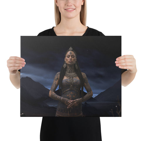 Hine-Nui-Te-Pō Goddess Canvas