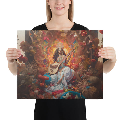 Saraswati Goddess Canvas