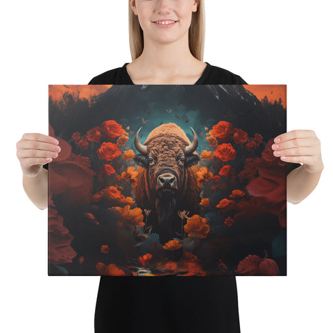 Buffalo Spirit Animal Canvas