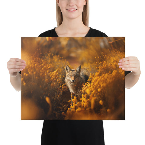 Coyote Spirit Animal Canvas