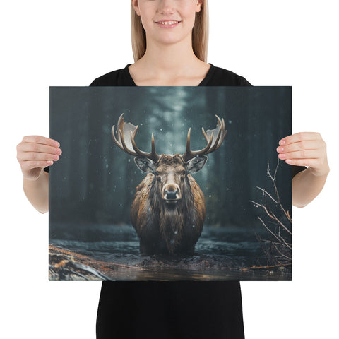 Moose Spirit Animal Canvas