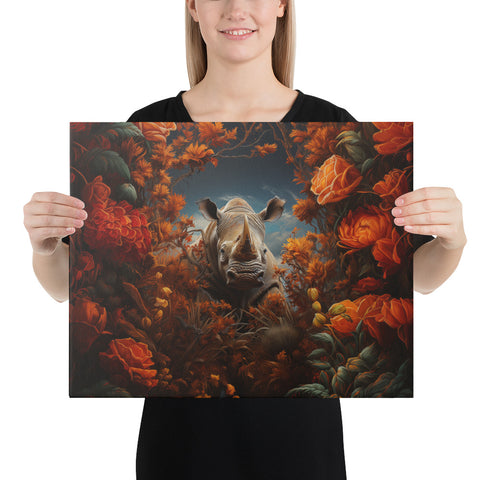 Rhinoceros Spirit Animal Canvas