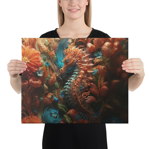 Seahorse Spirit Animal Canvas