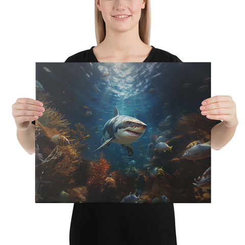 Shark Spirit Animal Canvas