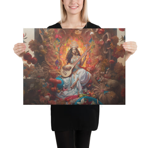 Saraswati Goddess Canvas