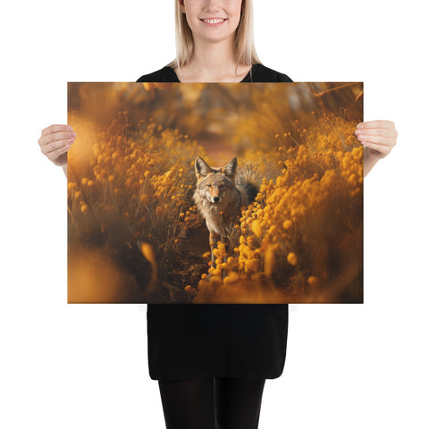 Coyote Spirit Animal Canvas