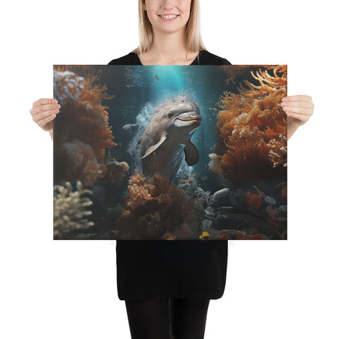 Dolphin Spirit Animal Canvas