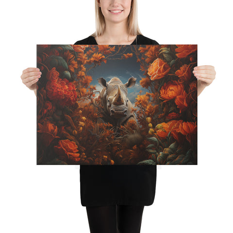 Rhinoceros Spirit Animal Canvas