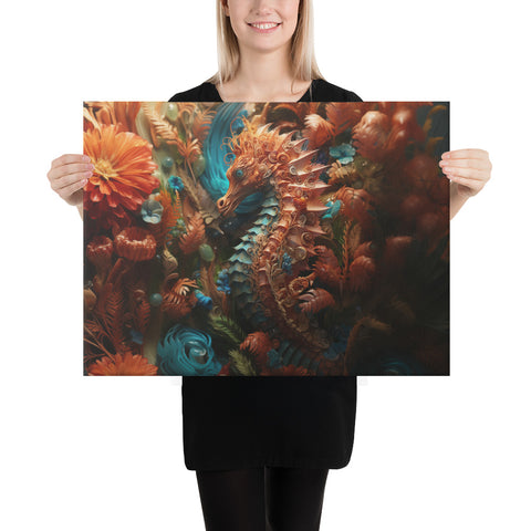 Seahorse Spirit Animal Canvas