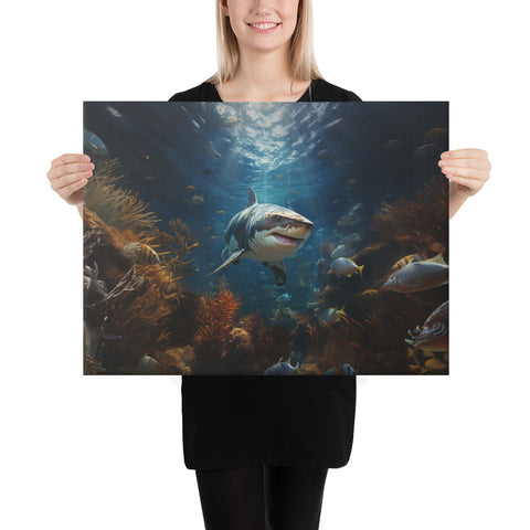 Shark Spirit Animal Canvas