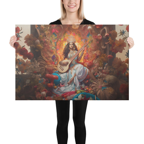 Saraswati Goddess Canvas
