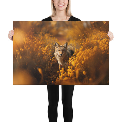 Coyote Spirit Animal Canvas