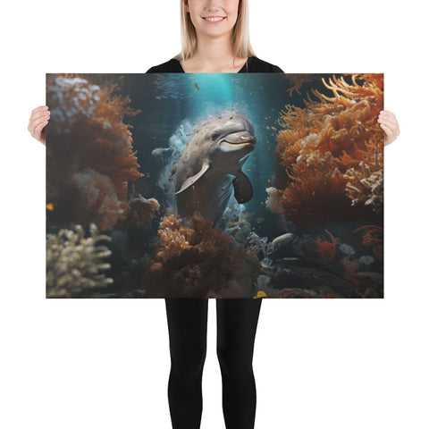 Dolphin Spirit Animal Canvas