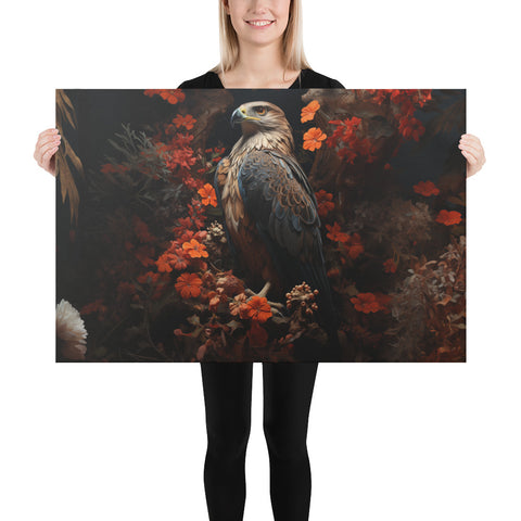 Falcon Spirit Animal Canvas