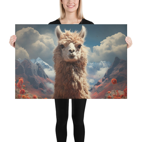 Llama Spirit Animal Canvas