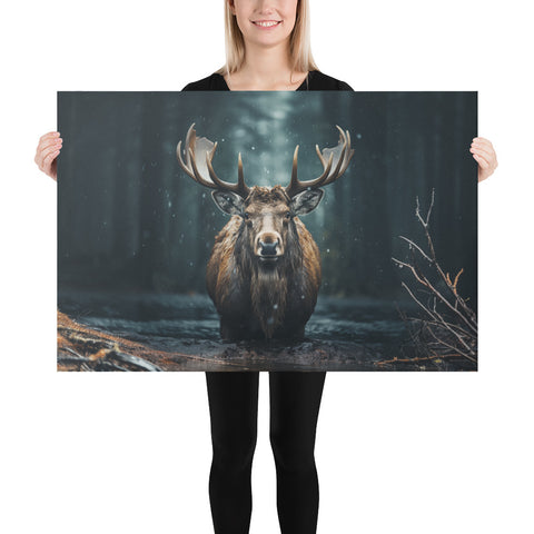 Moose Spirit Animal Canvas