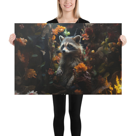 Raccoon Spirit Animal Canvas